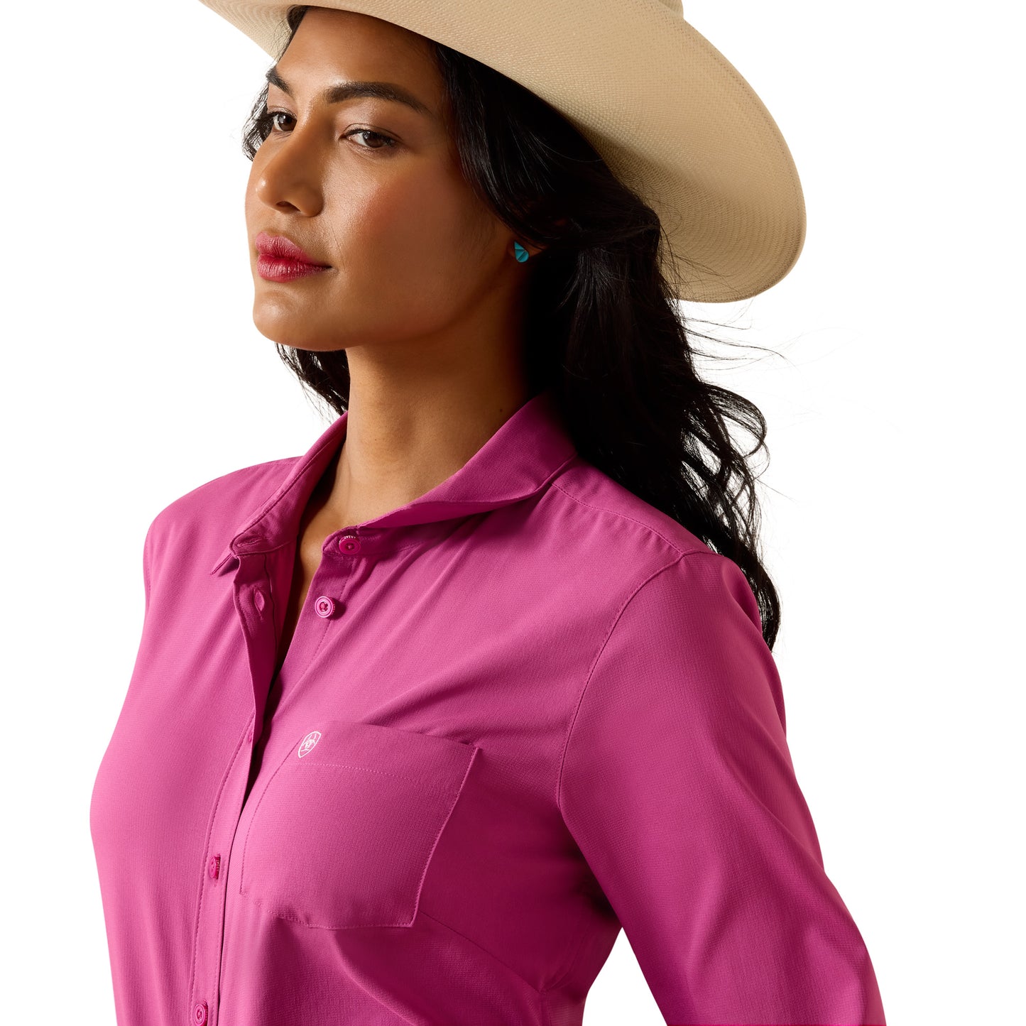 Ariat Ladies Kirby Pro Rose Sorbet Button Down Shirt 10073654