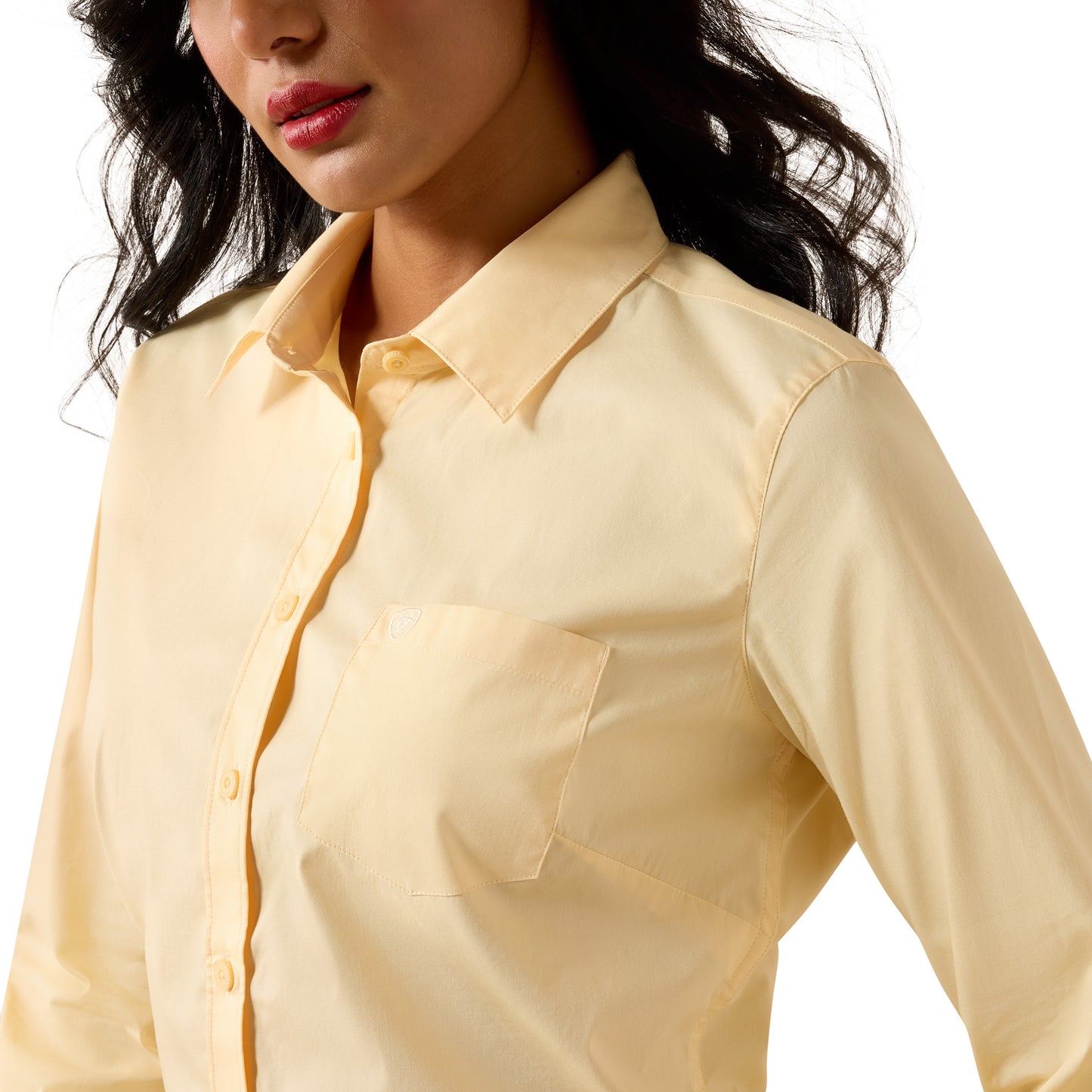 Ariat Ladies Kirby Stretch Cornhusk Button Down Shirt 10073766