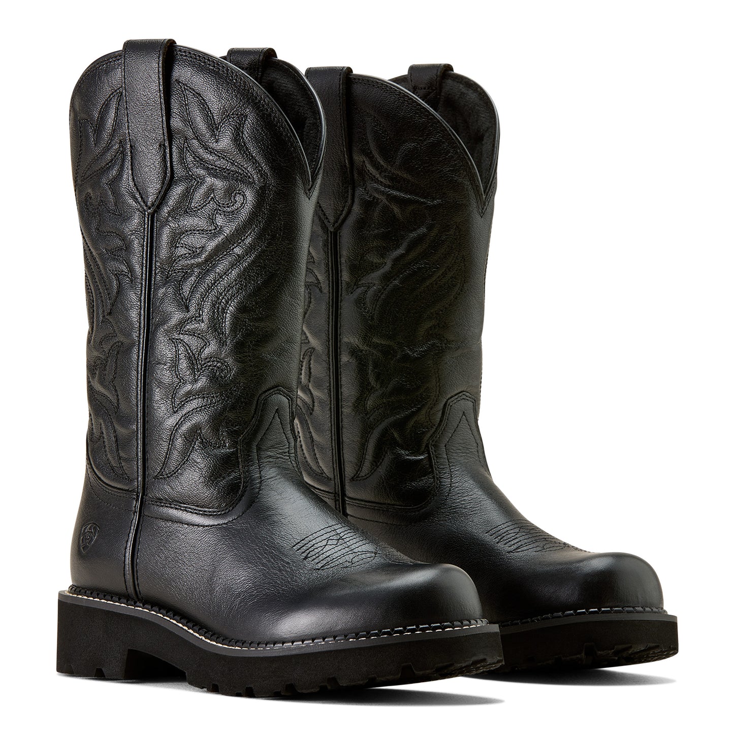 Ariat Ladies Fatbaby Dawn Black Deertan Western Boot 10074300