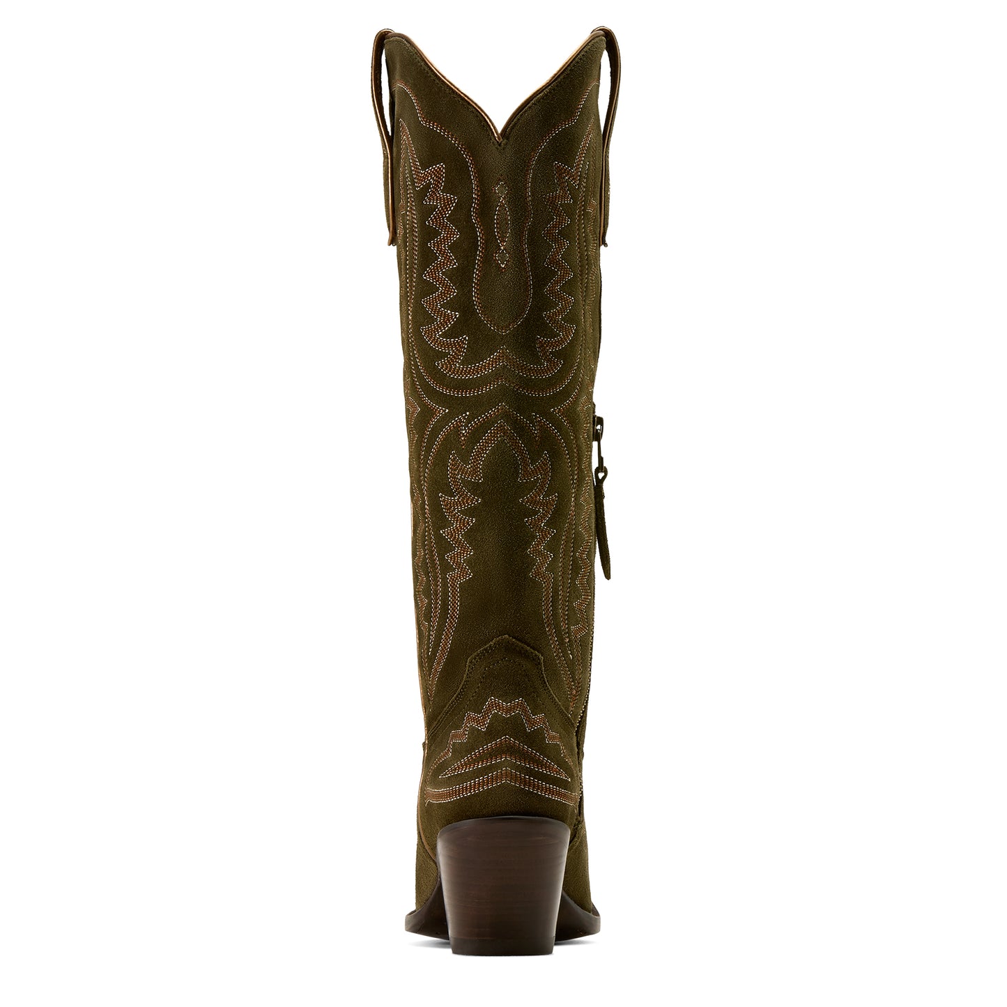 Ariat Ladies Casanova Soft Olive Suede X Toe Western Boot 10074323