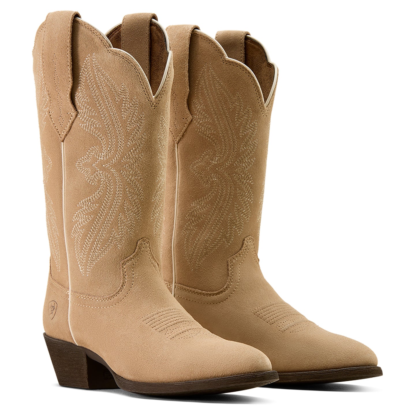 Ariat Ladies Heritage Stretch Fit R Toe Truly Taupe Western Boot 10074324