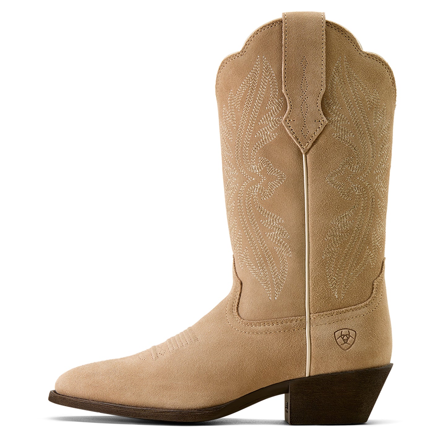 Ariat Ladies Heritage Stretch Fit R Toe Truly Taupe Western Boot 10074324