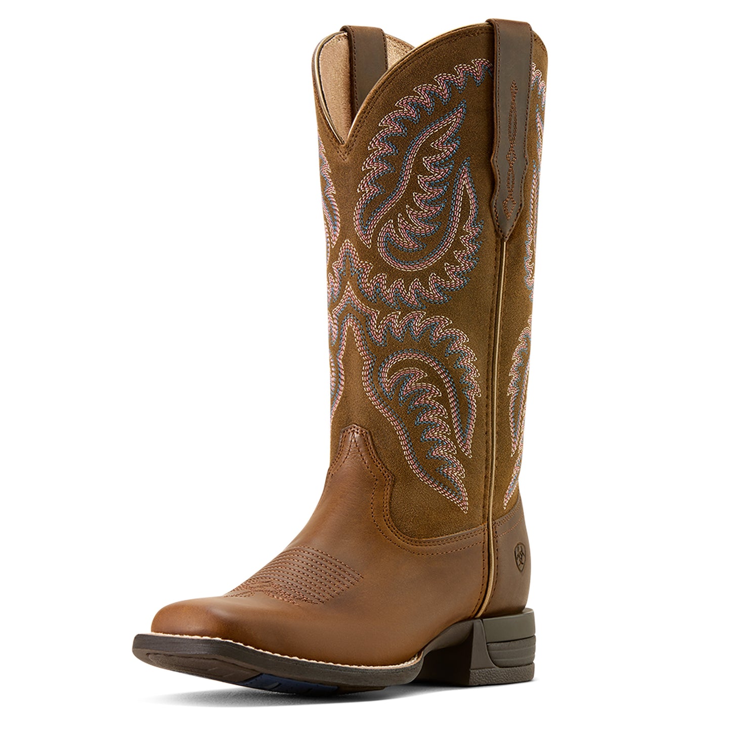 Ariat Ladies Cattle Caite Stretchfit Distressed Brown Western Boot 10074329