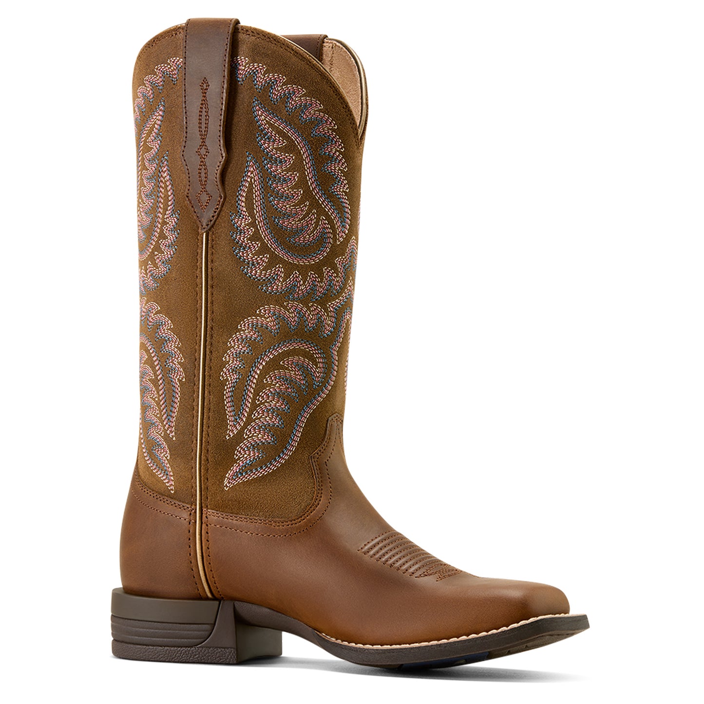Ariat Ladies Cattle Caite Stretchfit Distressed Brown Western Boot 10074329