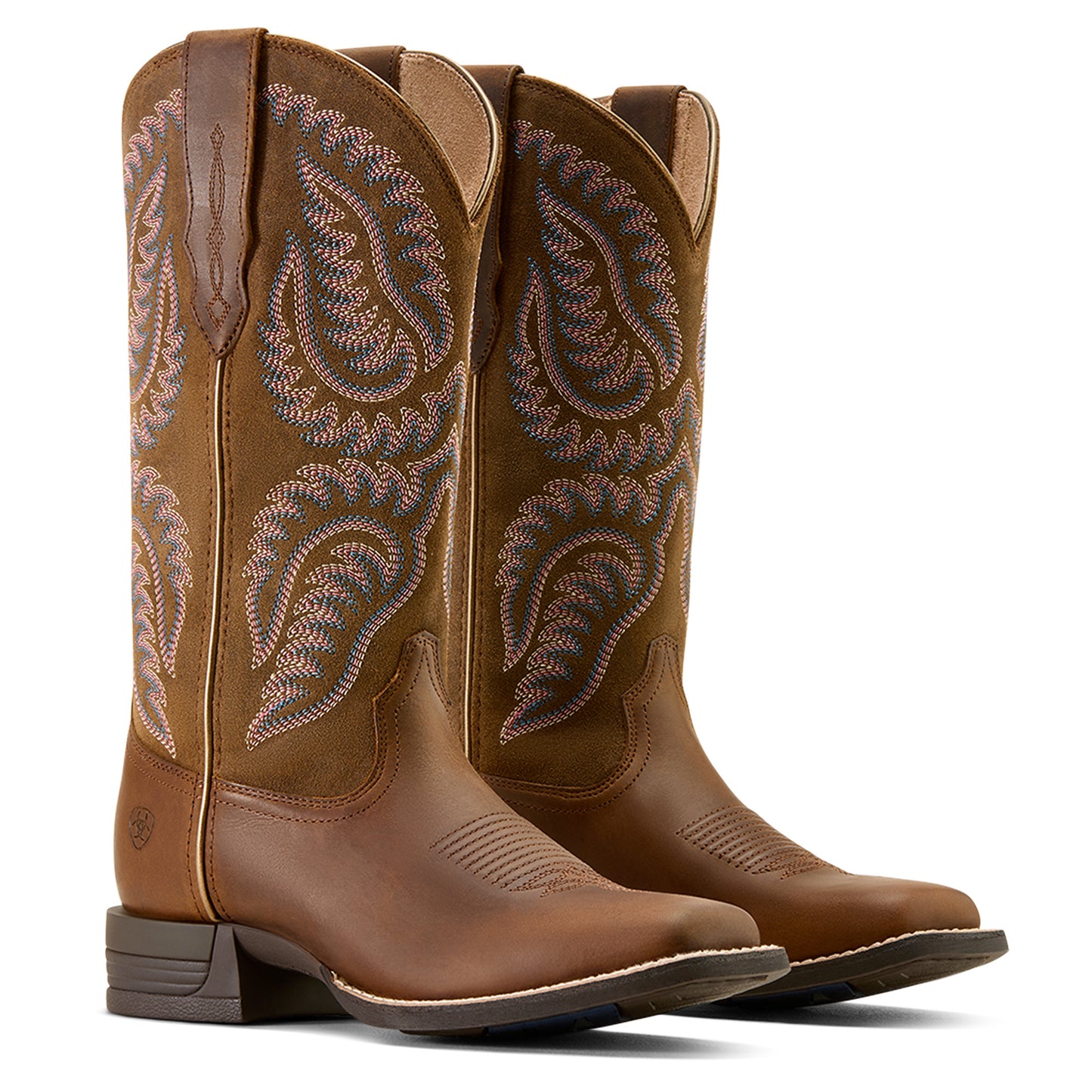 Ariat Ladies Cattle Caite Stretchfit Distressed Brown Western Boot 10074329