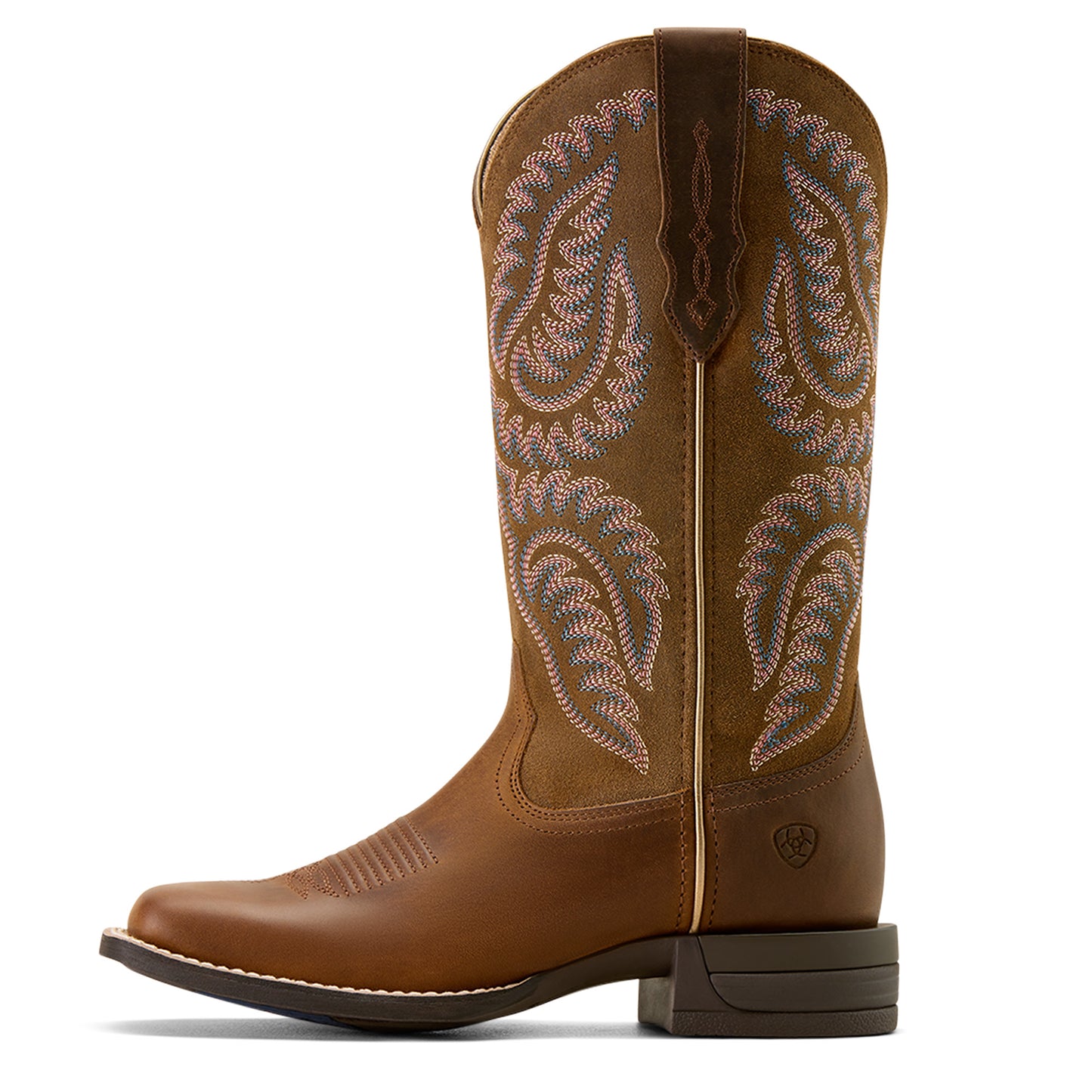 Ariat Ladies Cattle Caite Stretchfit Distressed Brown Western Boot 10074329