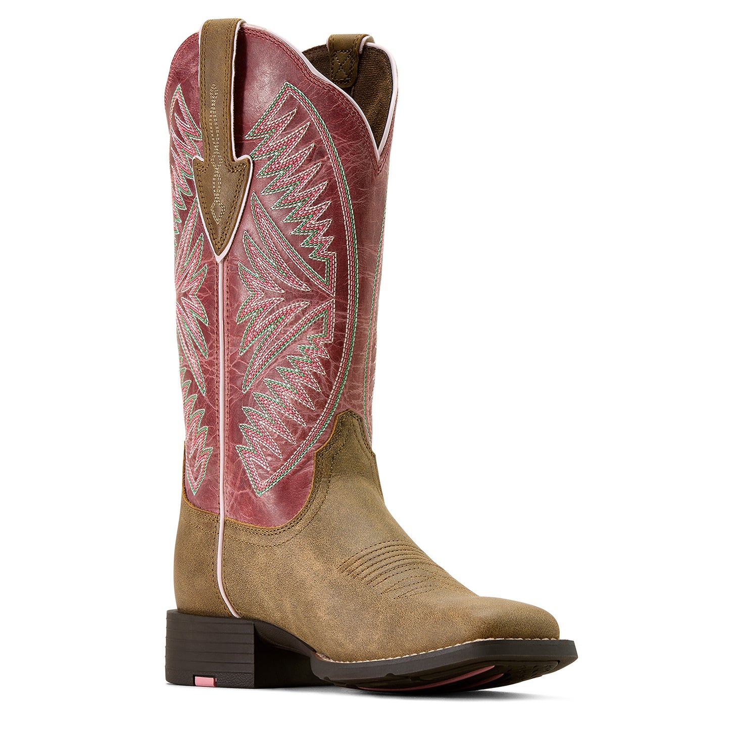 Ariat Ladies Round Up Ruidoso Brown Bomber Western Boot 10074331