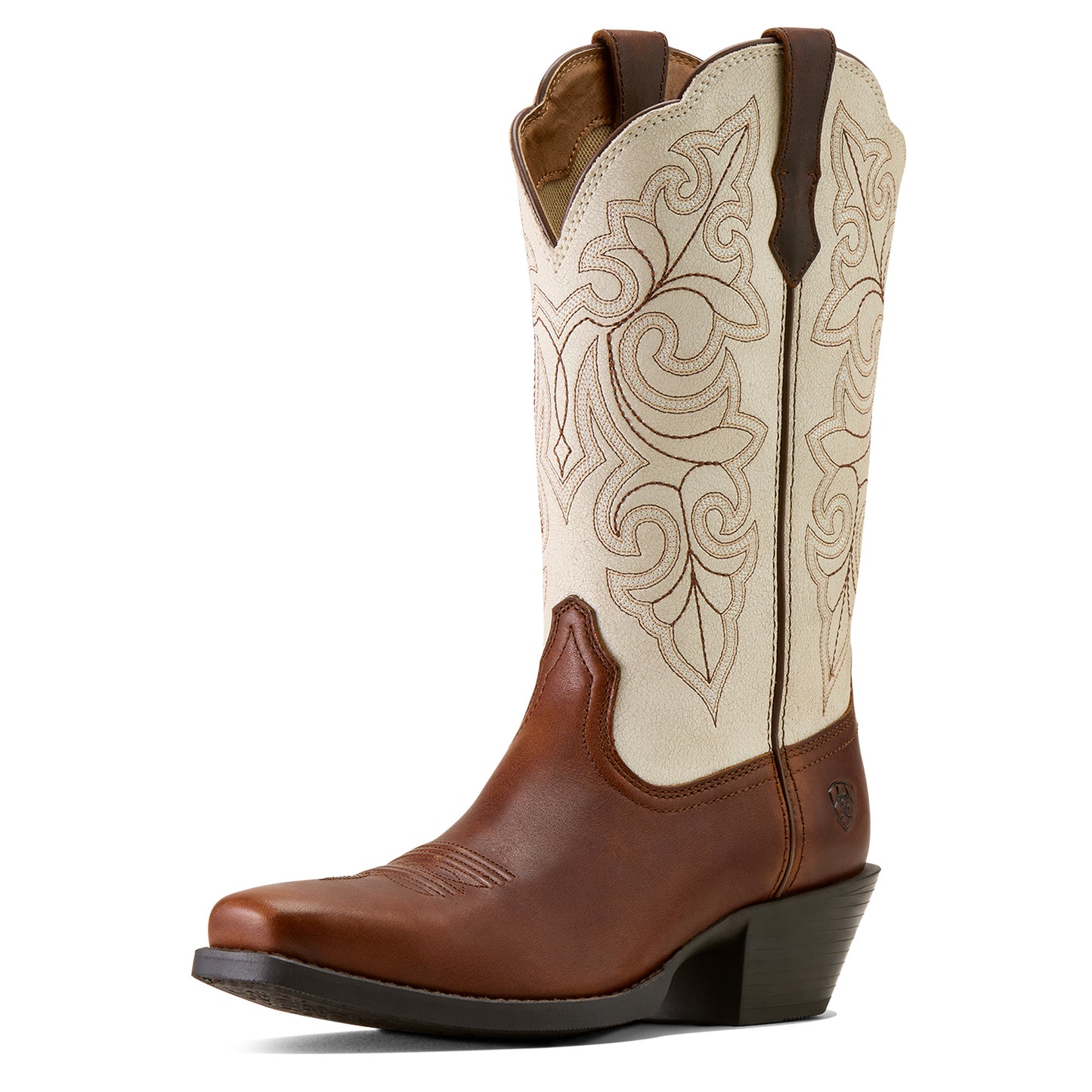 Ariat Ladies Round Up Vintage Caramel Square Toe Western Boot 10074370