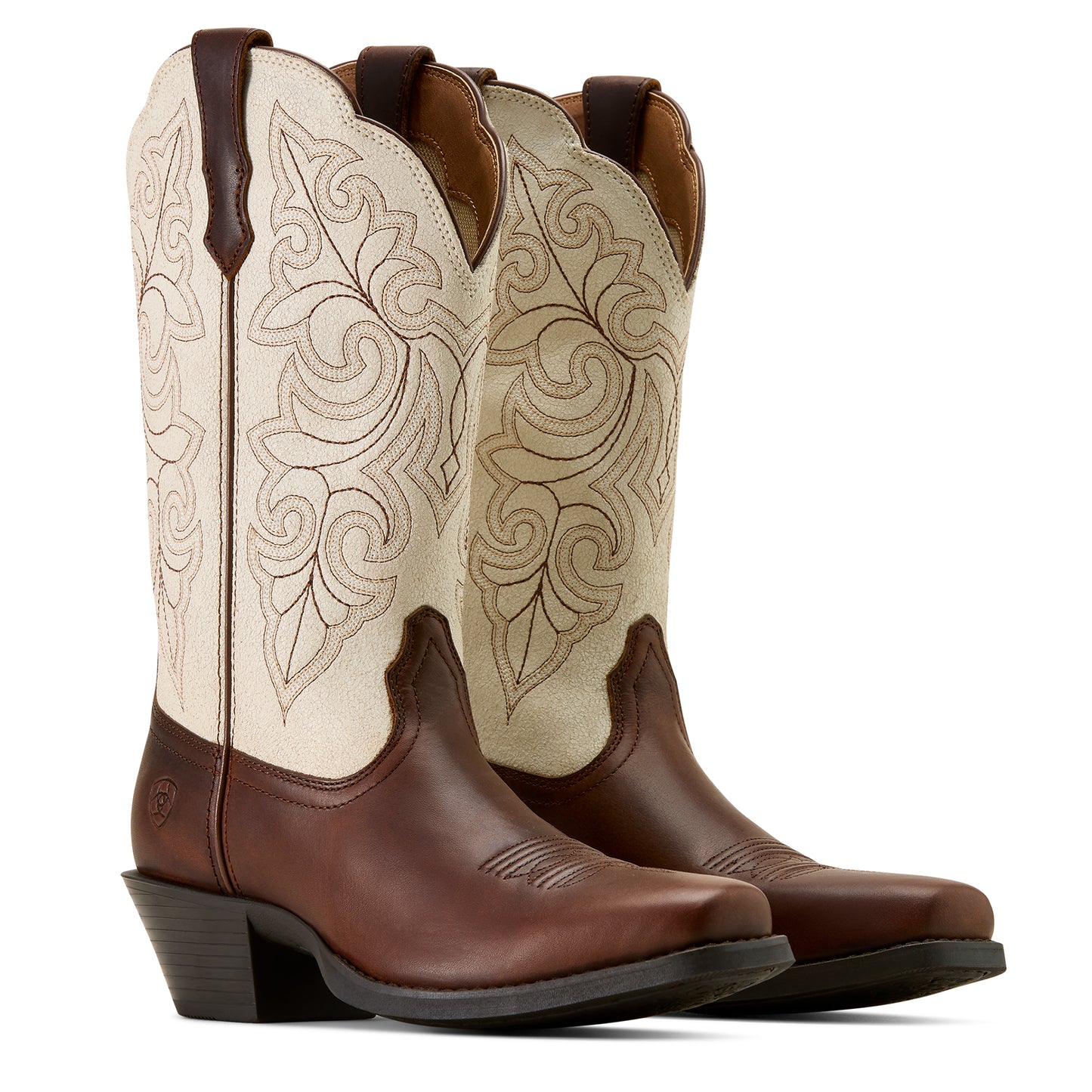 Ariat Ladies Round Up Vintage Caramel Square Toe Western Boot 10074370