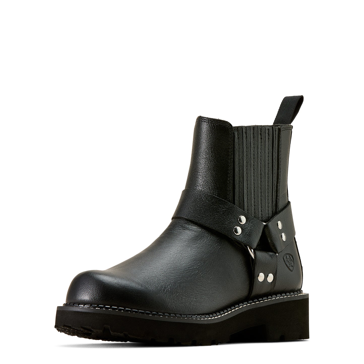 Ariat Ladies Fatbaby Chelsea Black Deertan Harness Western Boot 10074378