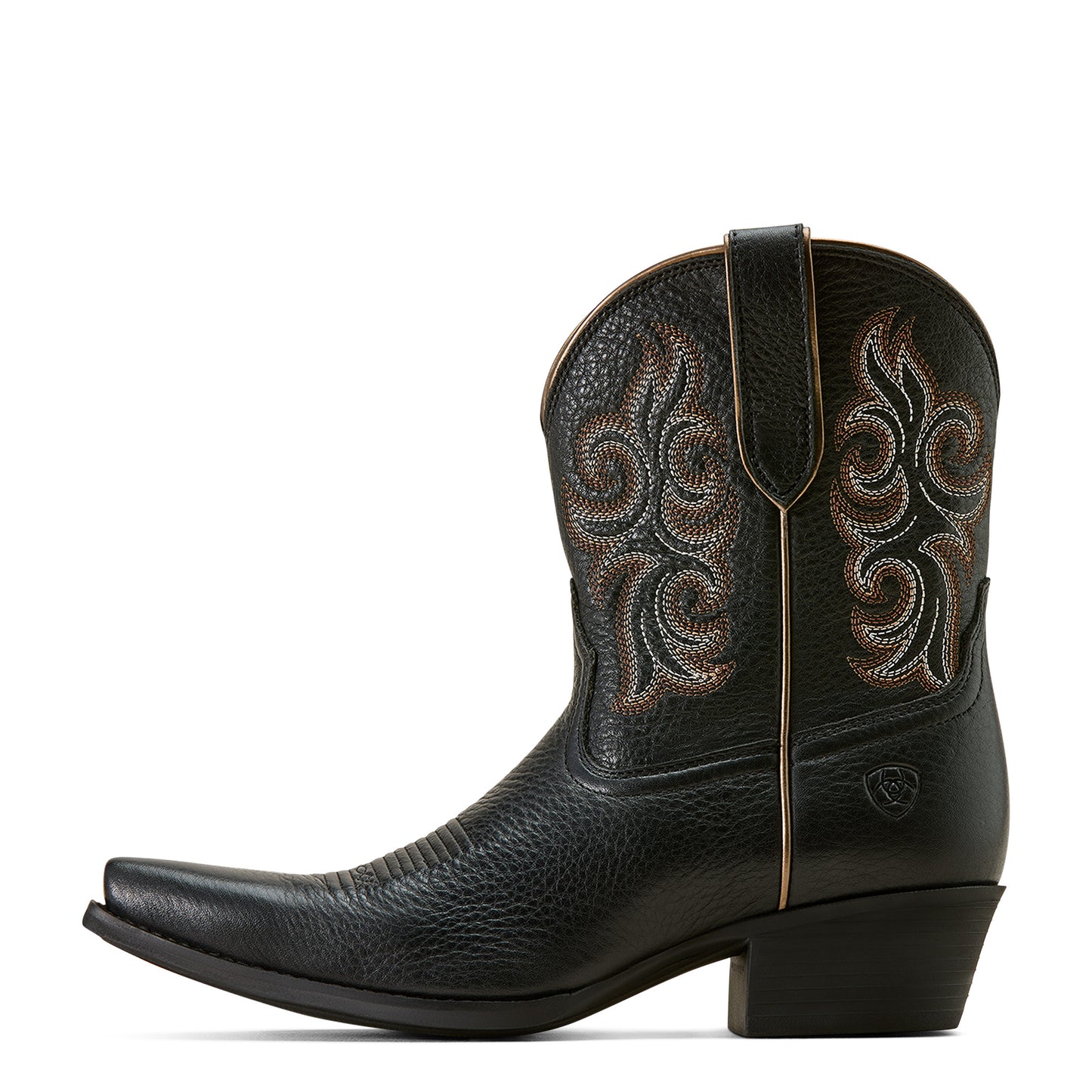 Ariat Ladies Lacona Embroidered Black Deertan Western Boot 10074382