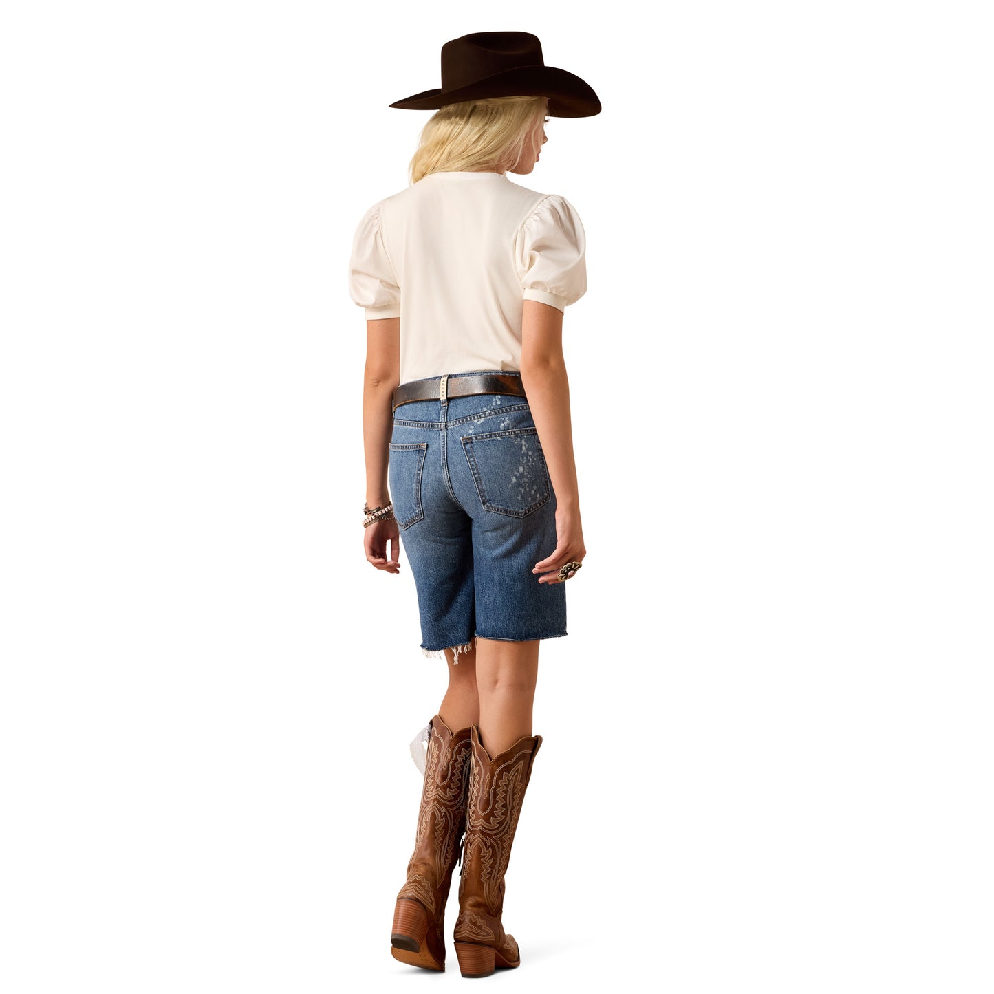 Ariat Ladies Ultra High Rise Relaxed Tomboy 10" Calistoga Denim Shorts 10074783