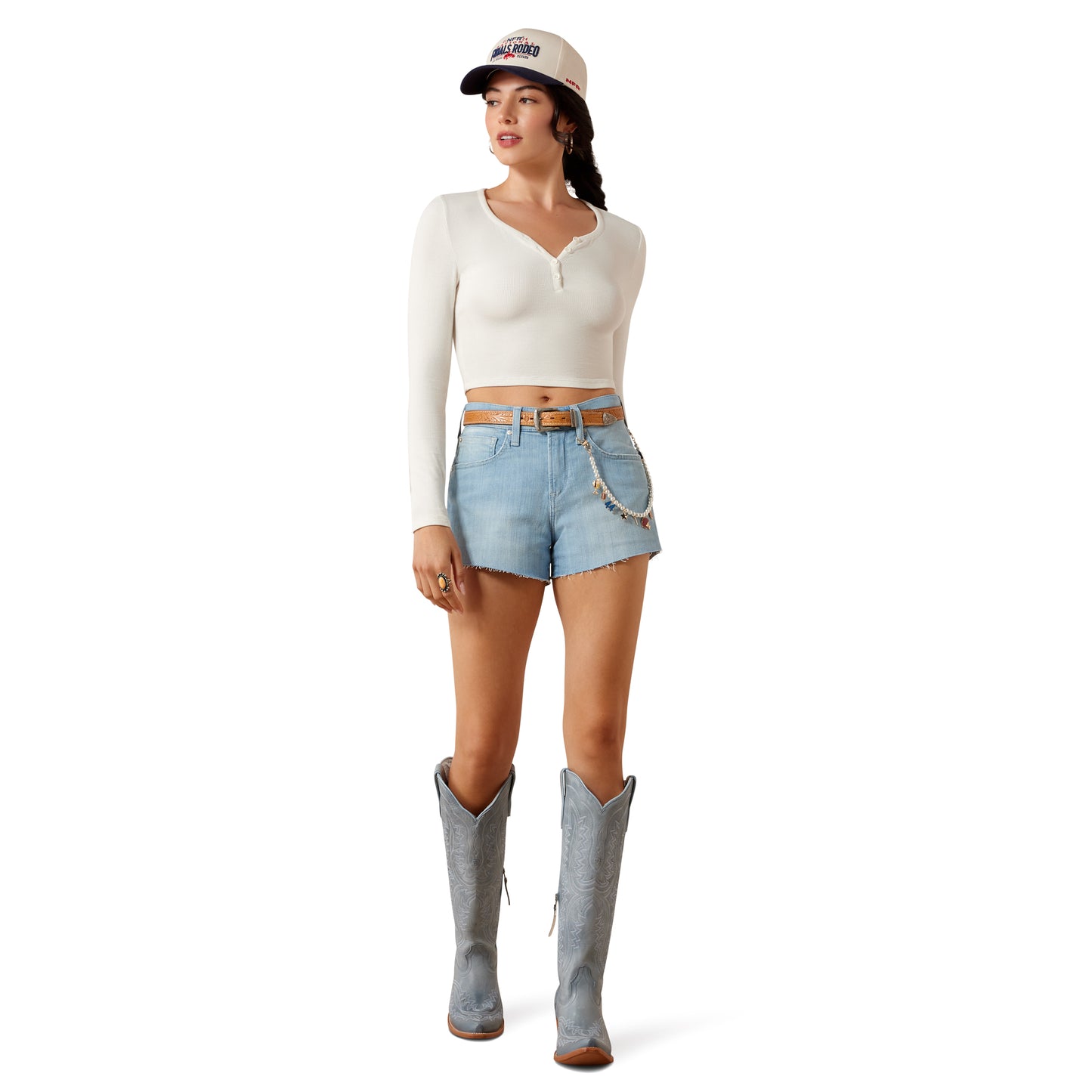 Ariat Ladies Perfect Rise Calamity 3" Claremont Denim Shorts 10074785