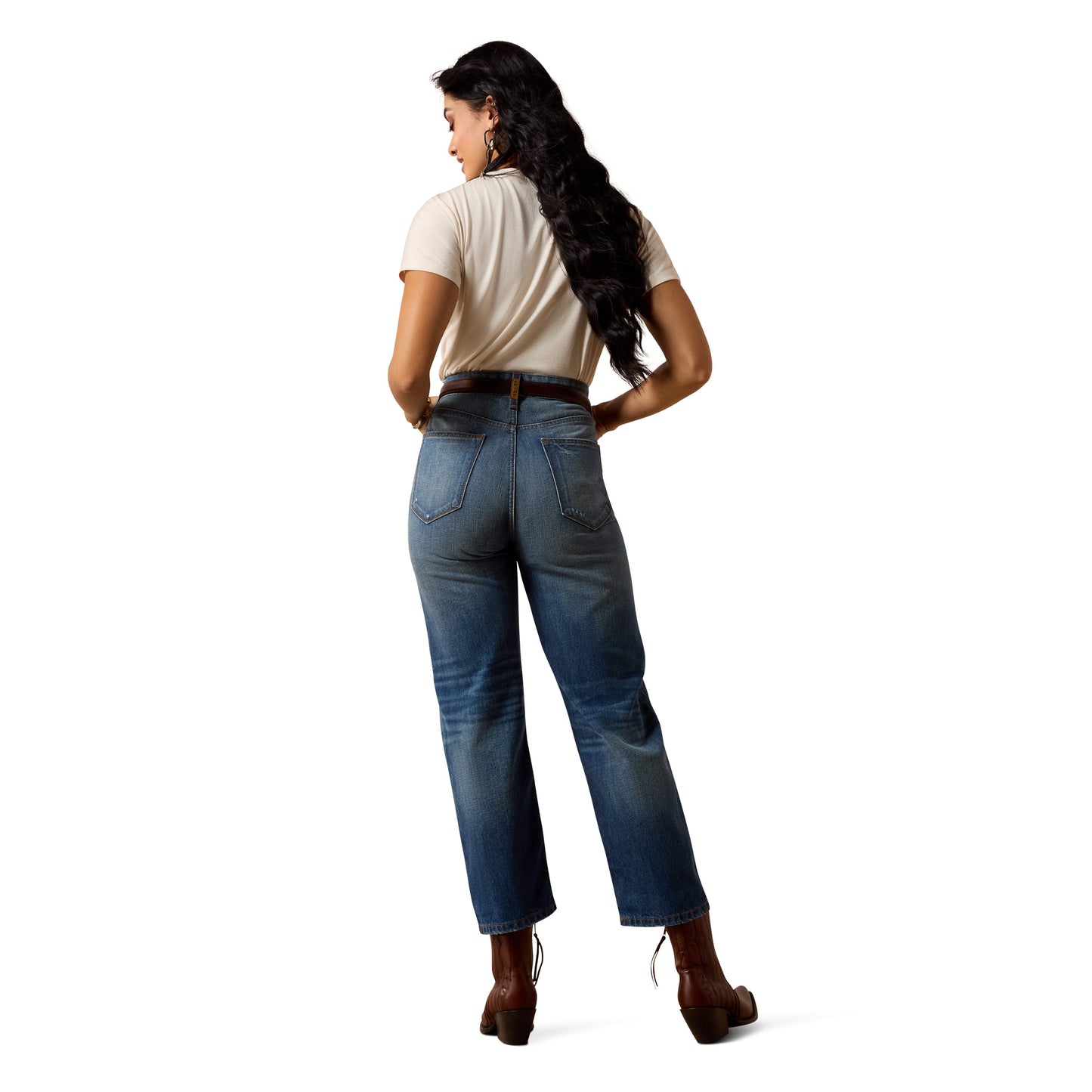 Ariat Ladies Ultra High Rise Relaxed Tomboy Haiti Straight Leg Jeans 10074788
