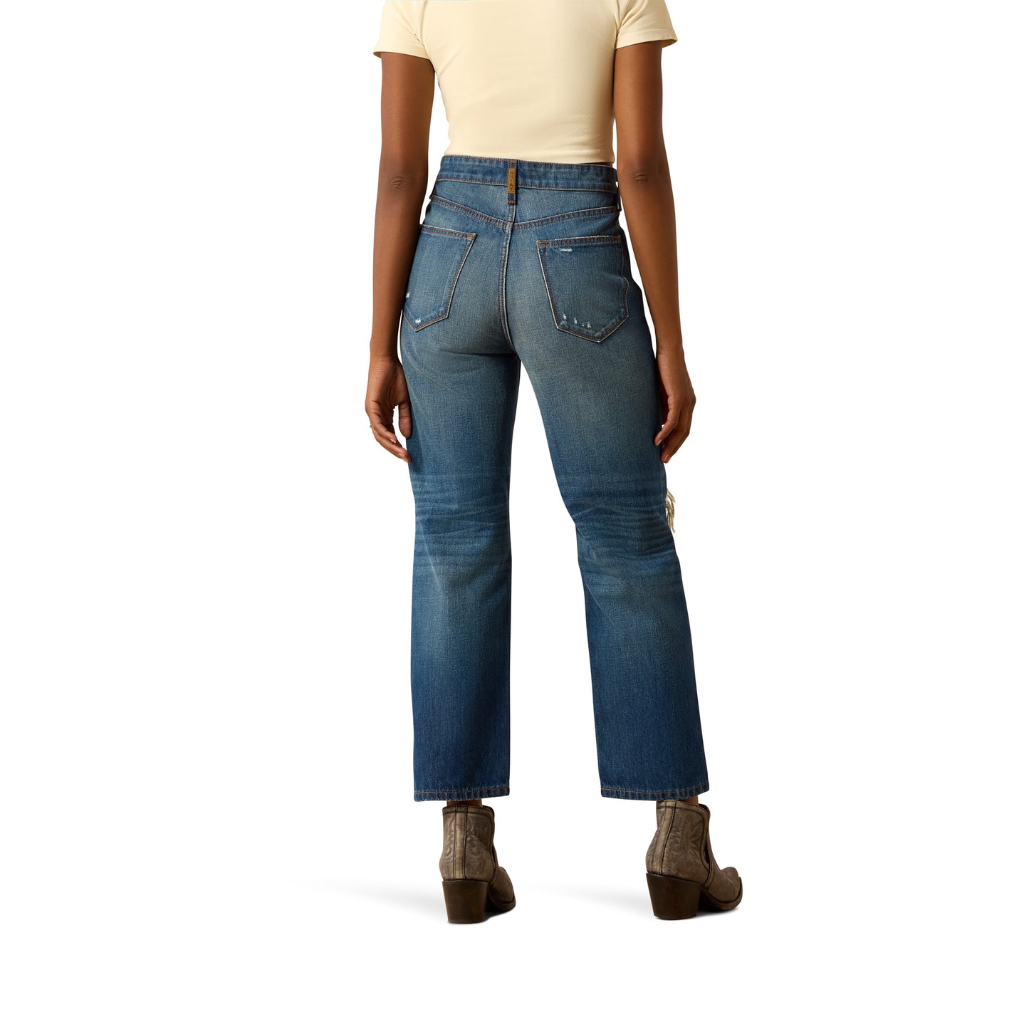Ariat Ladies Ultra High Rise Relaxed Tomboy Haiti Straight Leg Jeans 10074788