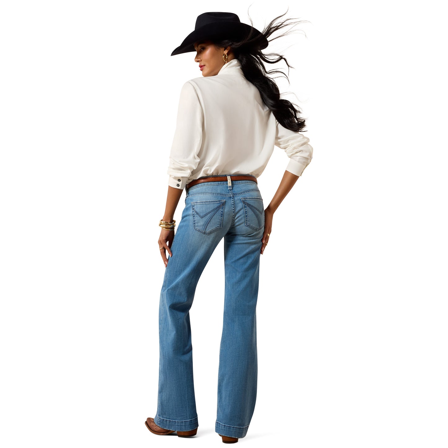 Ariat Ladies Mid Rise Sherry Glendale Wash Trouser Jeans 10074831