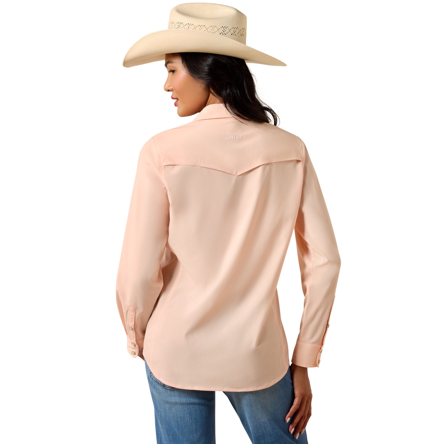 Ariat Ladies Western VentTEK Peach Snap Shirt 10075359