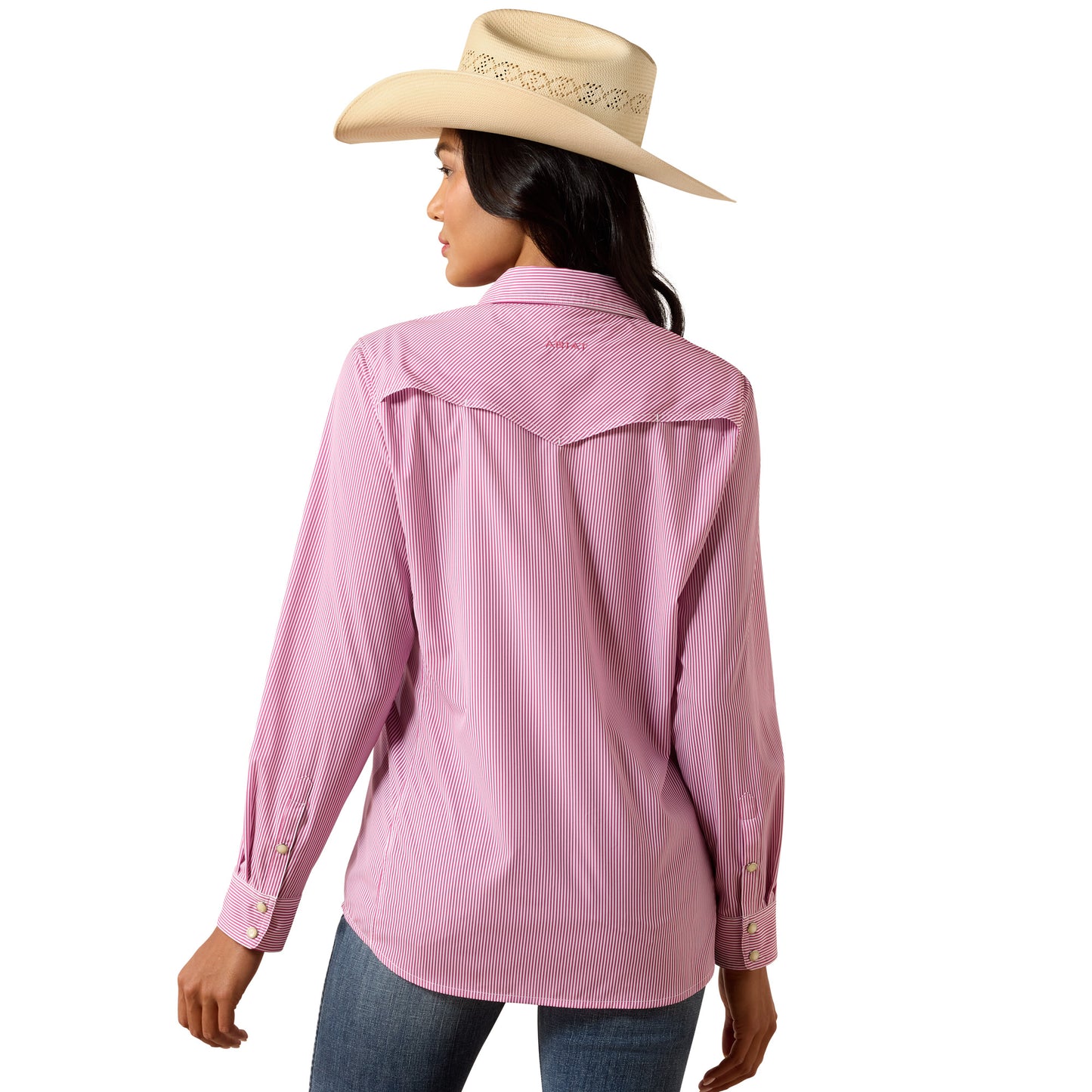 Ariat Ladies Western VentTEK Rose Sorbet Stripe Shirt 10075361