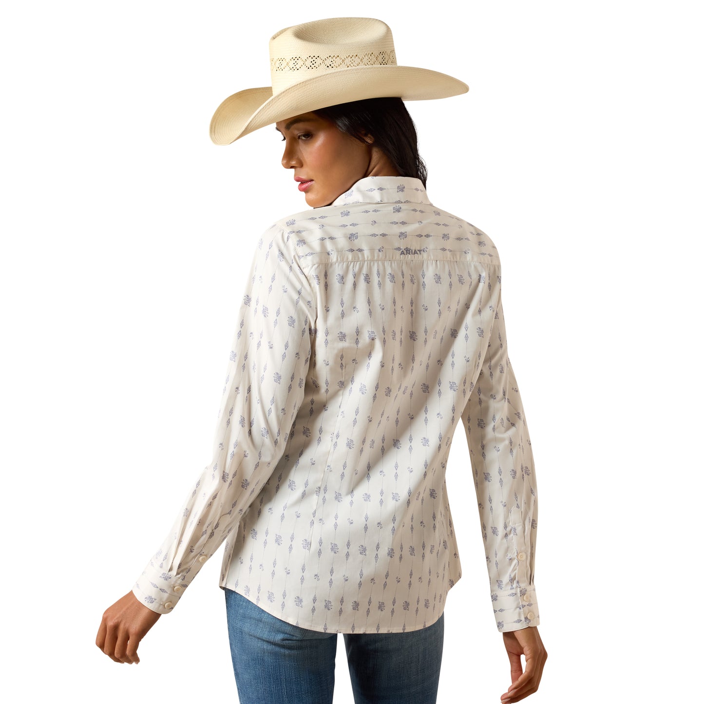 Ariat Ladies Kirby Stretch Sea Salt Dewdrop Button Down Shirt 10078847