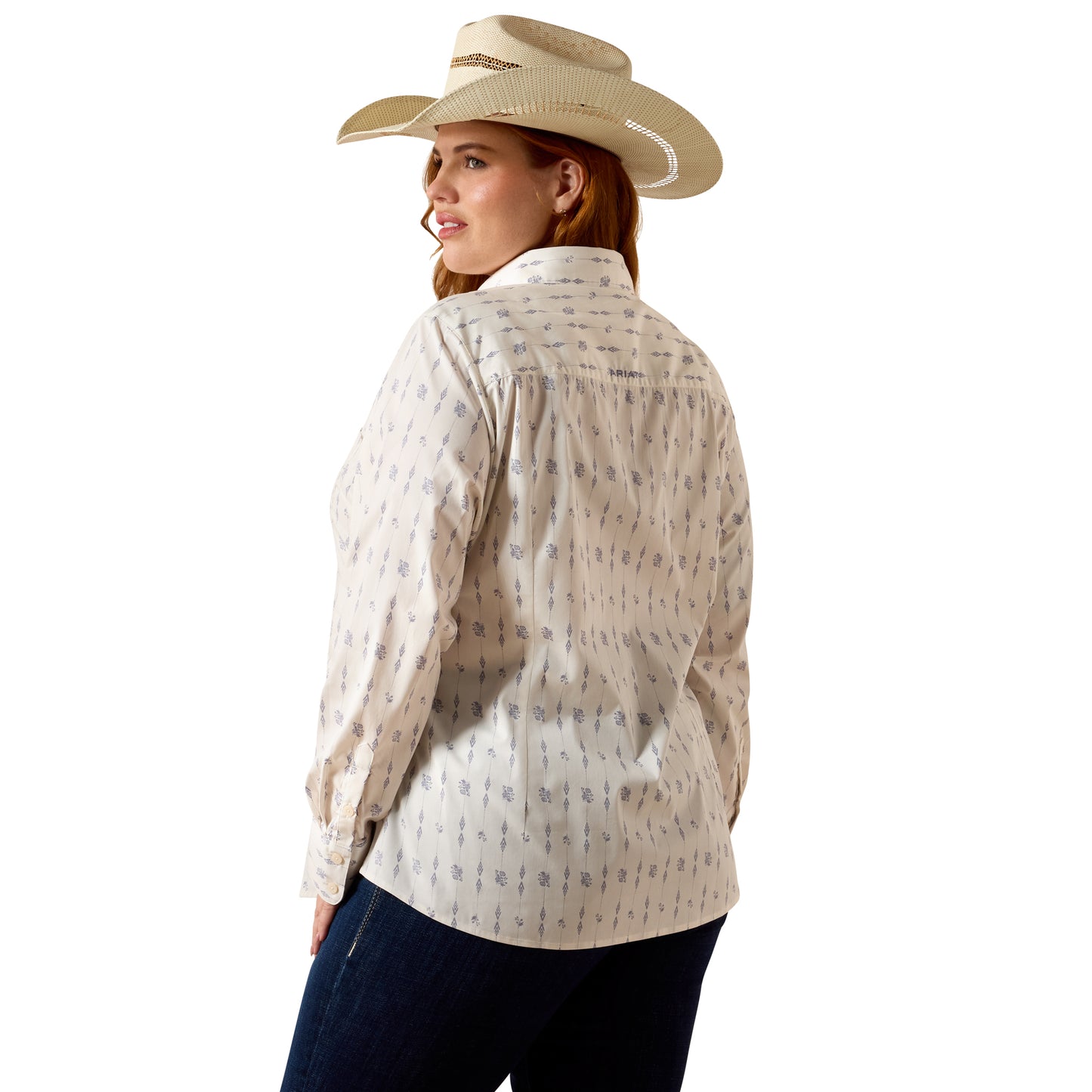 Ariat Ladies Kirby Stretch Sea Salt Dewdrop Button Down Shirt 10078847