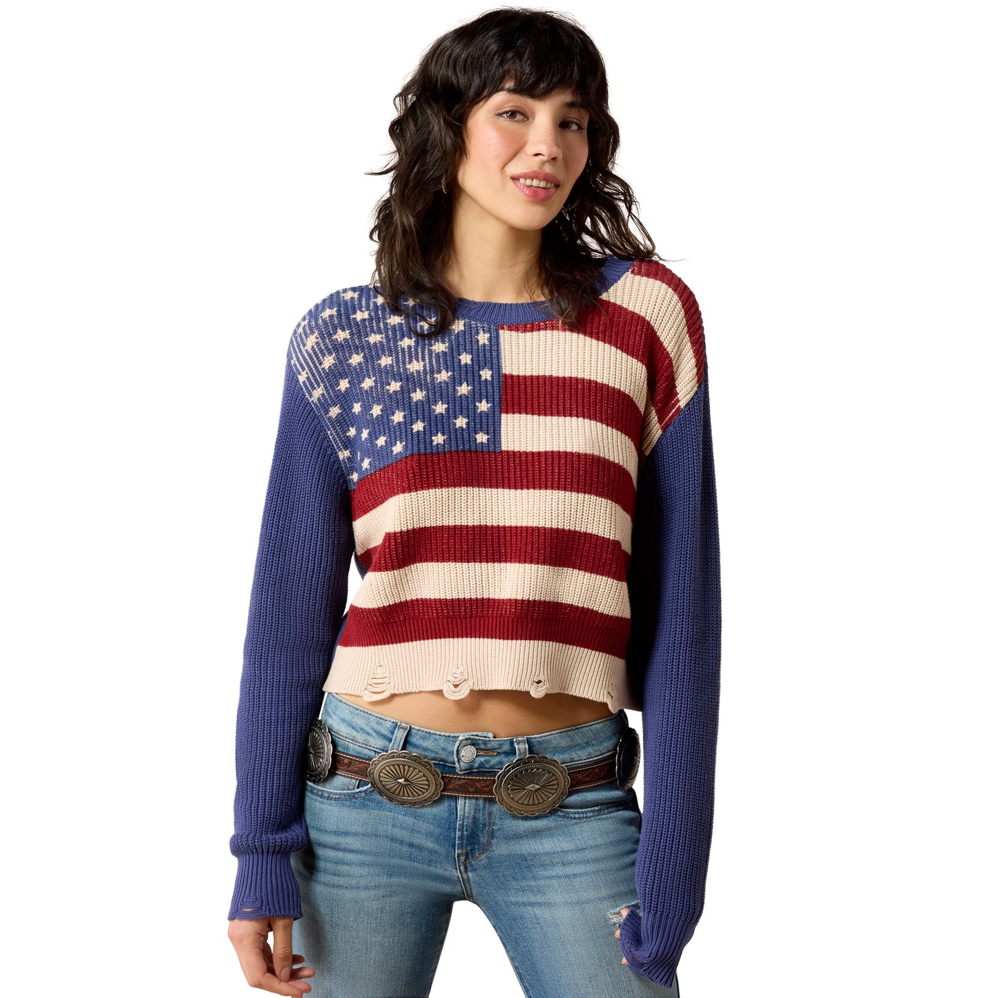 Ariat Ladies Americana Indigo Knit Sweater 10079344