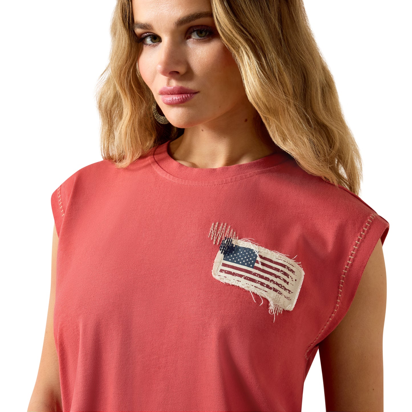 Ariat Ladies Americana Red T-Shirt 10079457