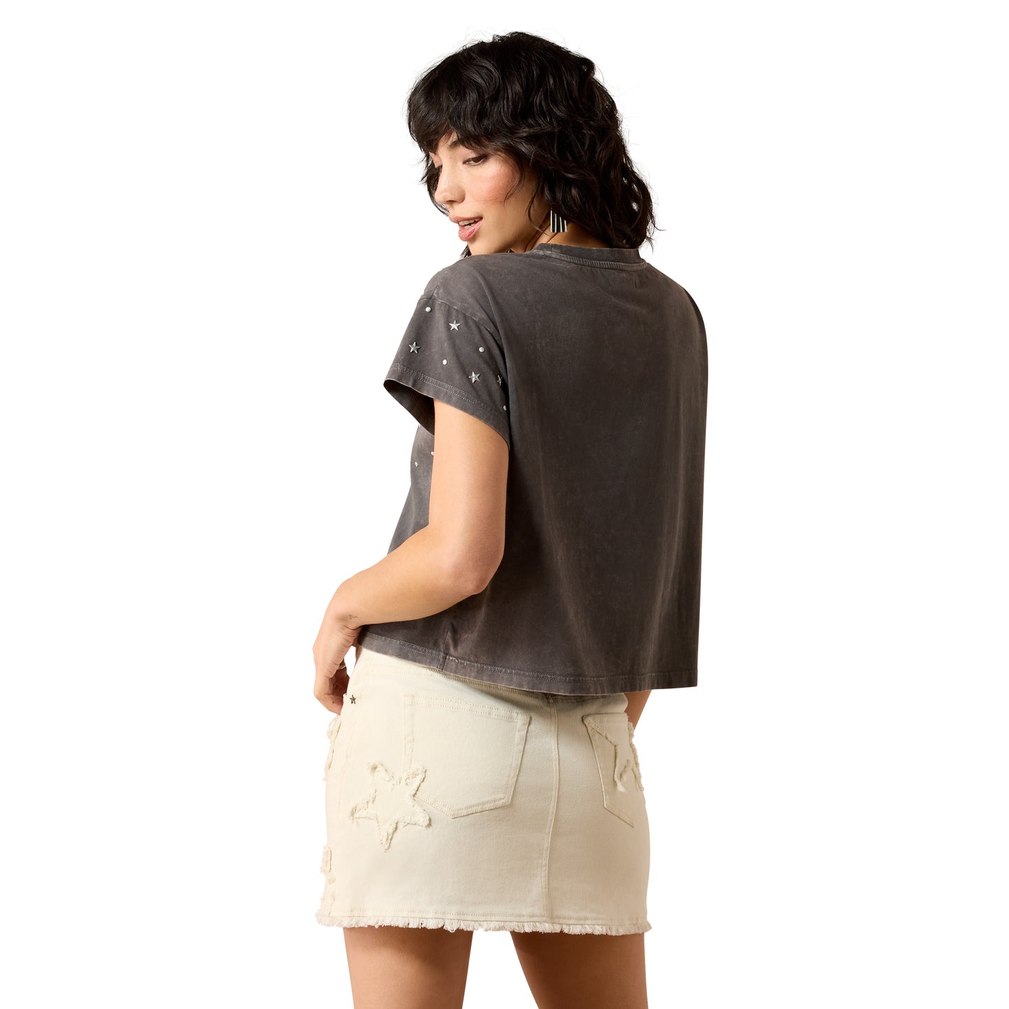 Ariat Ladies Star Studded Carbon Copy T-Shirt 10079642