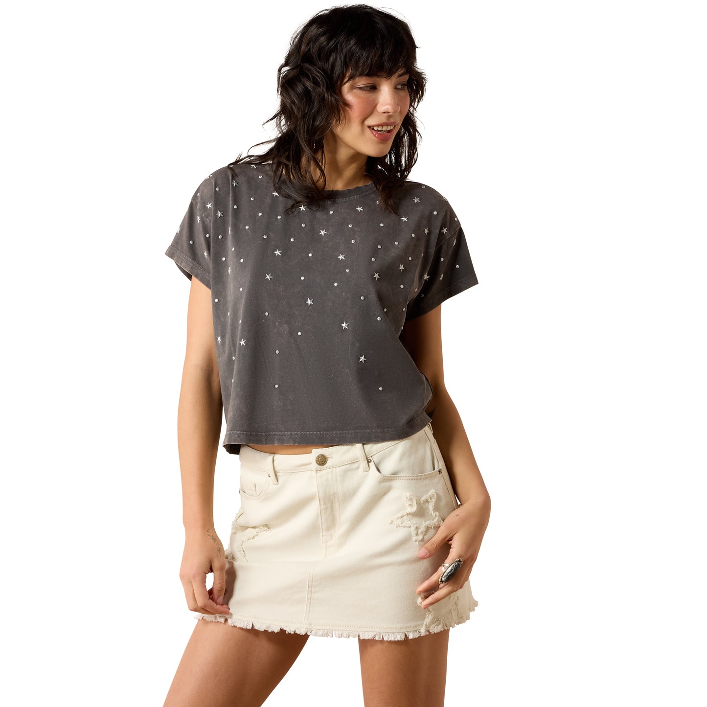 Ariat Ladies Star Studded Carbon Copy T-Shirt 10079642