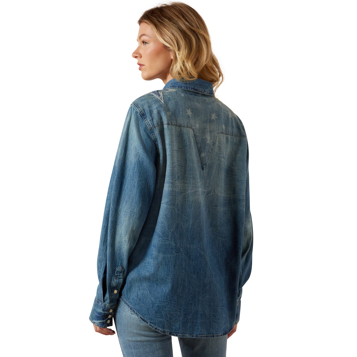 Ariat Ladies Americana Clinton Wash Denim Shirt 10079845