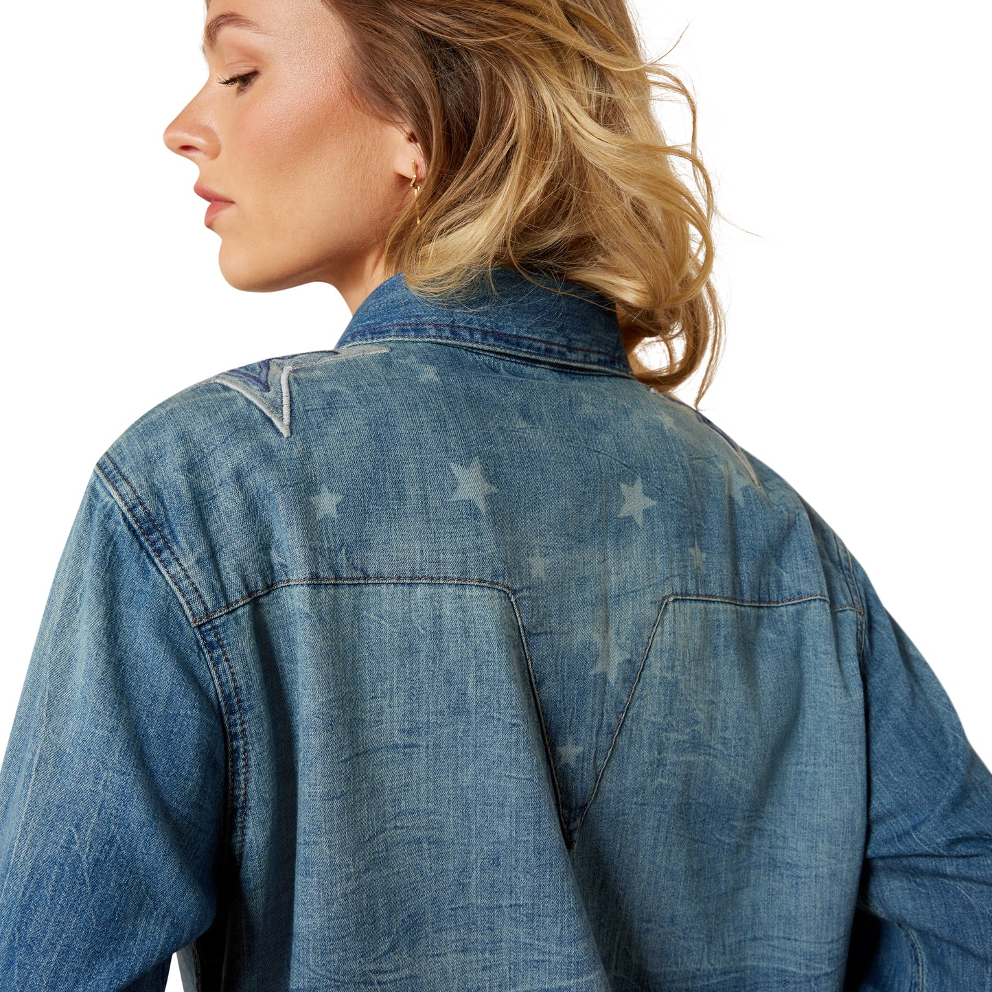 Ariat Ladies Americana Clinton Wash Denim Shirt 10079845