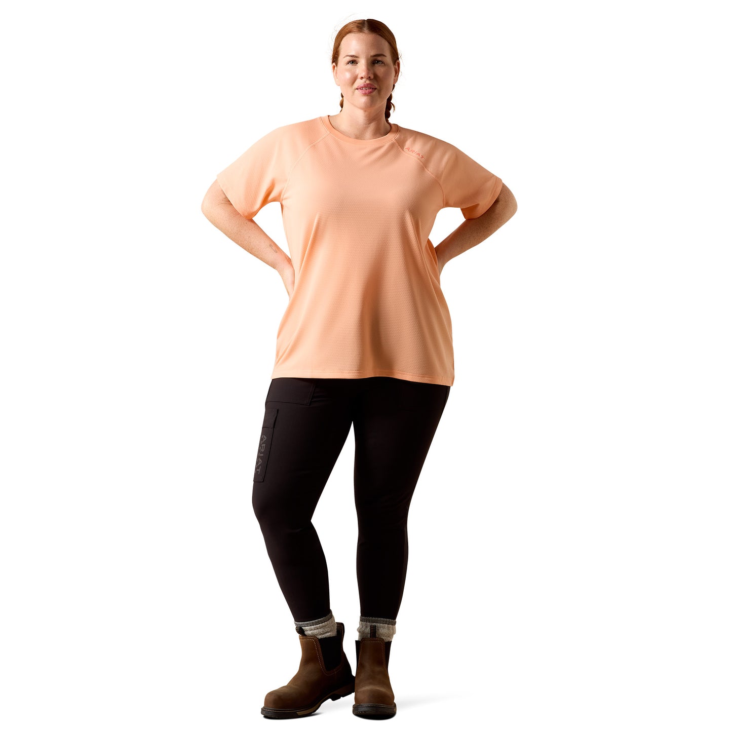 Ariat Ladies Rebar Papaya Punch Heat Fighter Essential T-Shirt 10071247