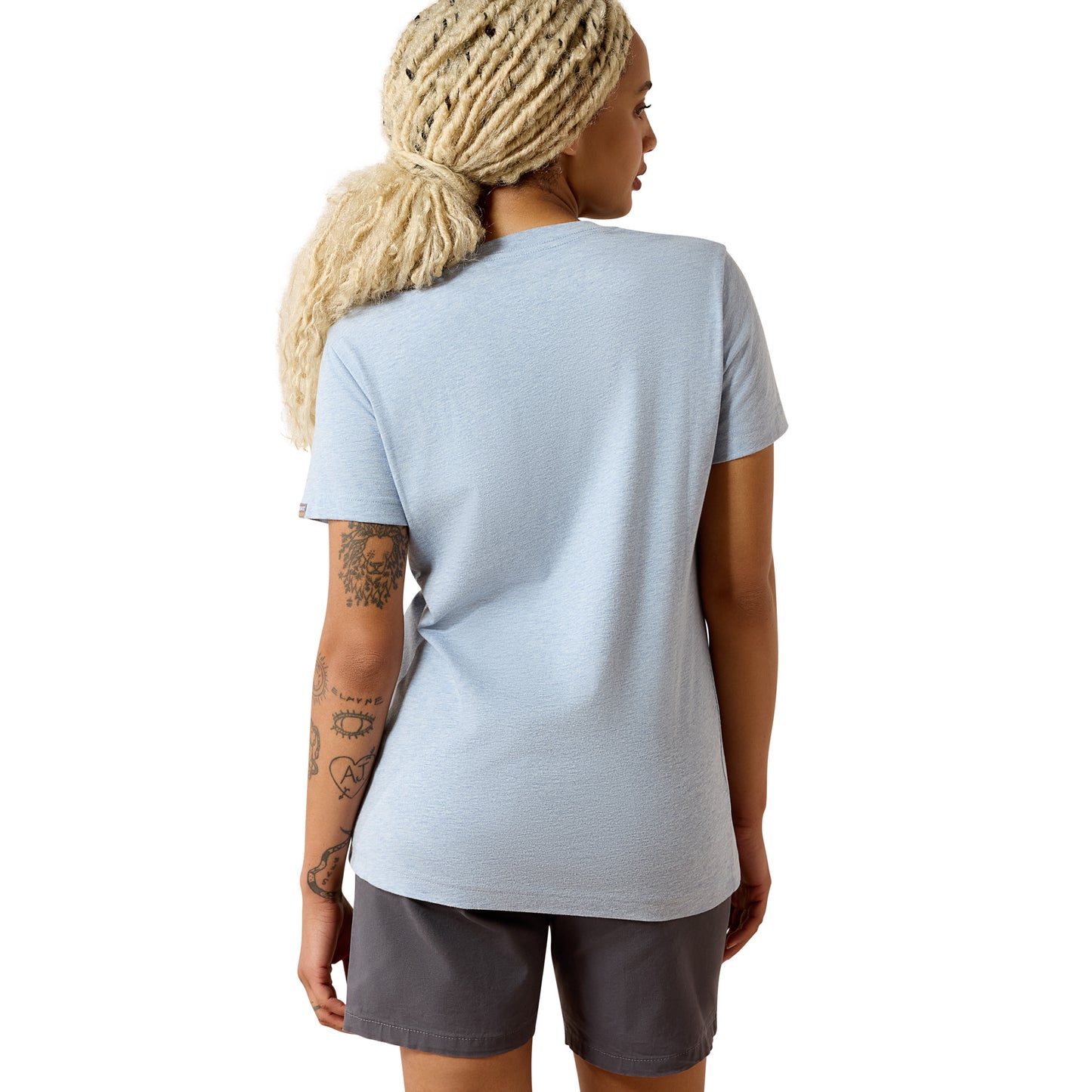 Ariat Ladies Rebar Cotton Strong Washed Rain V-Neck T-Shirt 10071283 - Wild West Boot Store