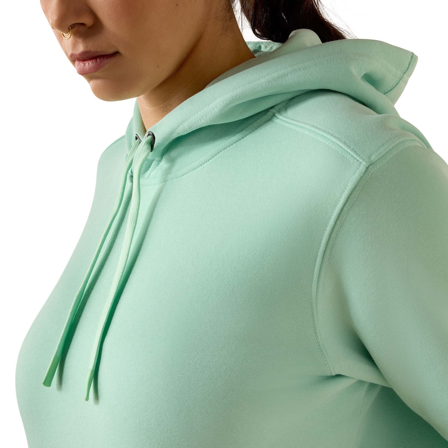 Ariat Ladies Rebar Lightweight Lichen Green Graphic Hoodie 10071330