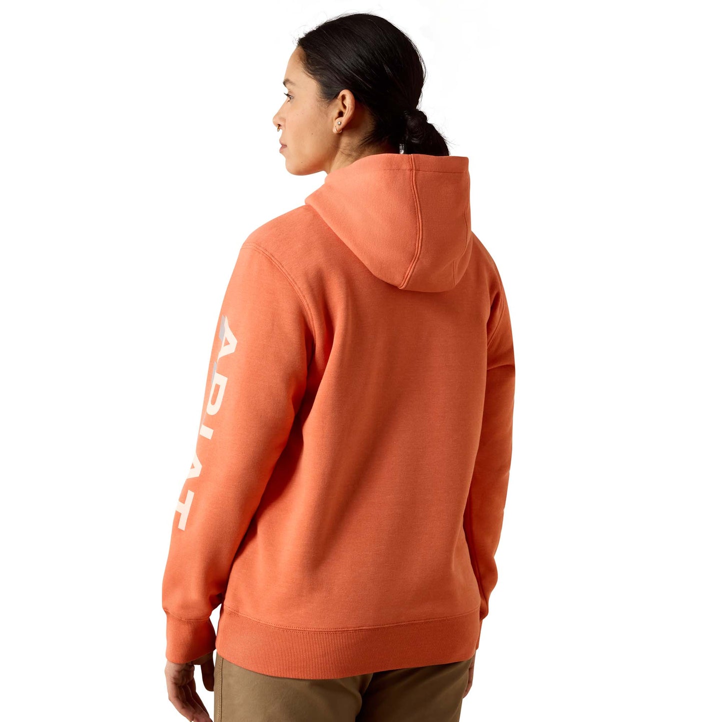 Ariat Ladies Lightweight Logo 1/2 Zip Langunisto Heather Hoodie 10071333