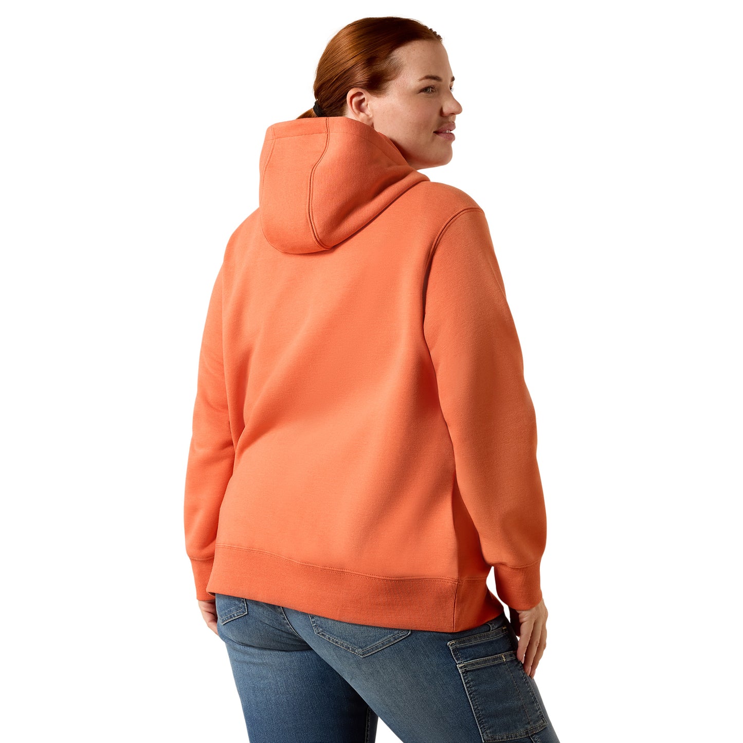 Ariat Ladies Lightweight Logo 1/2 Zip Langunisto Heather Hoodie 10071333