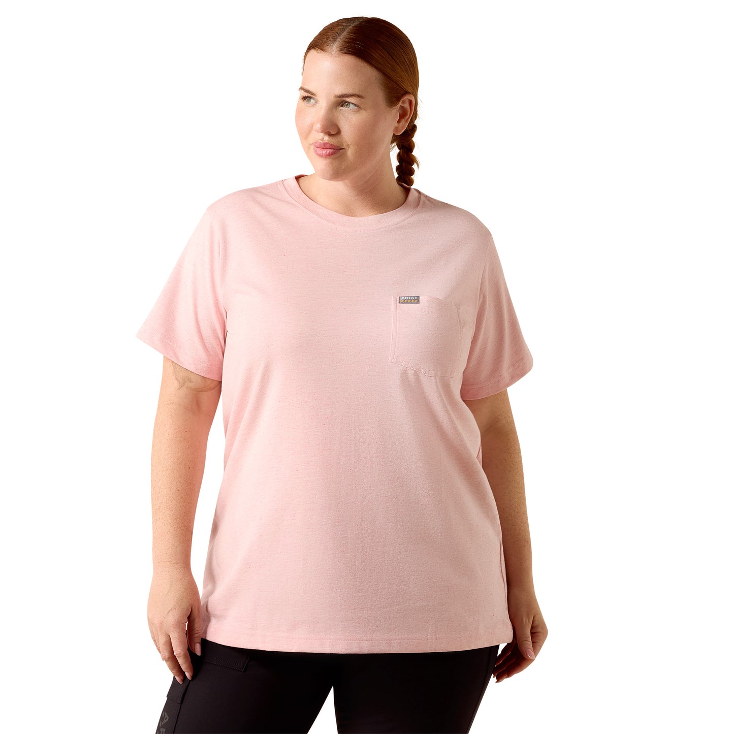 Ariat Ladies Rebar Cotton Strong Fushion Punch Space Dyed T-Shirt 10071626 - Wild West Boot Store