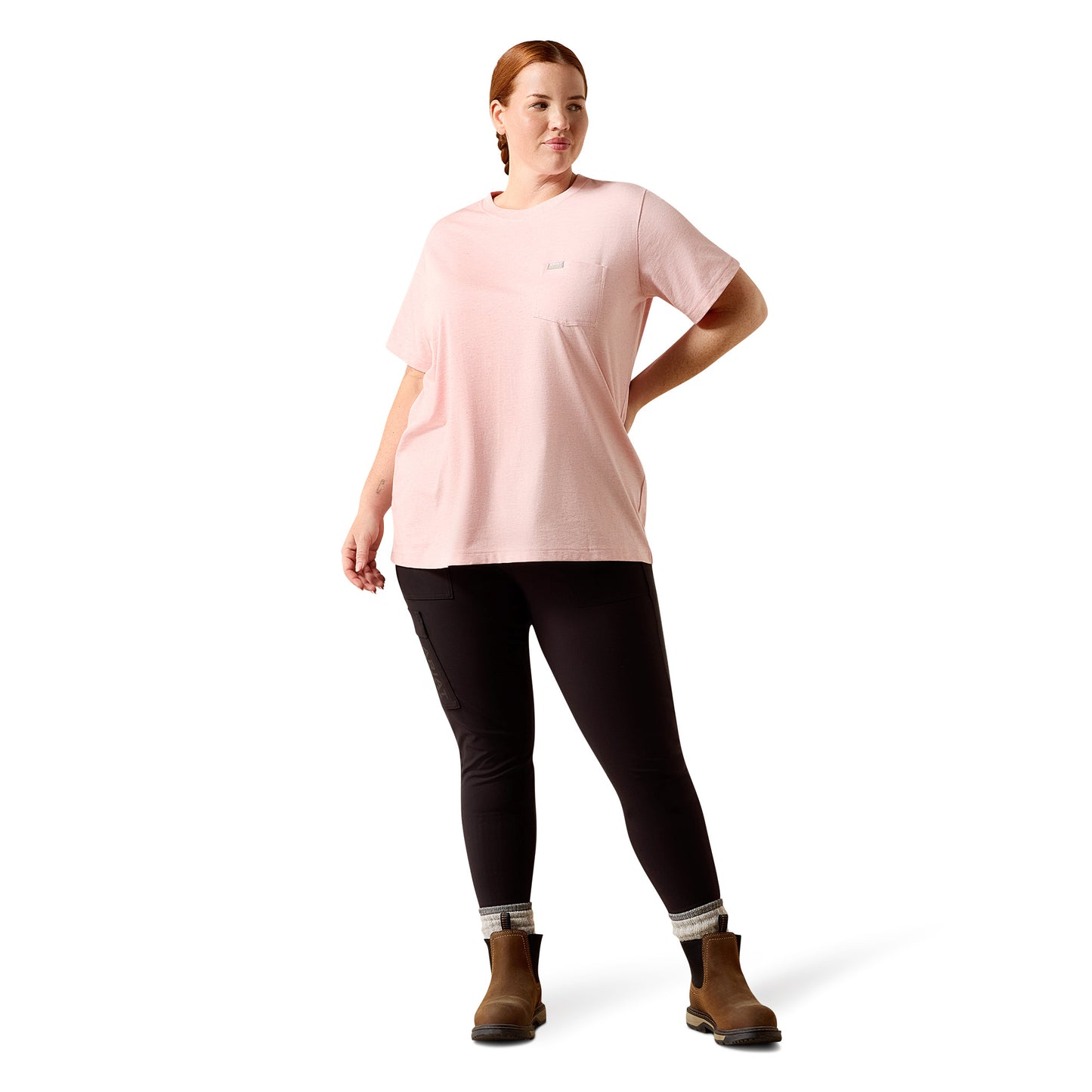 Ariat Ladies Rebar Cotton Strong Fushion Punch Space Dyed T-Shirt 10071626 - Wild West Boot Store