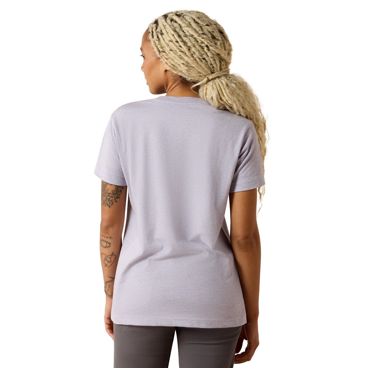 Ariat Ladies Rebar Cotton Strong Thistle Space Dyed T-Shirt 10071628