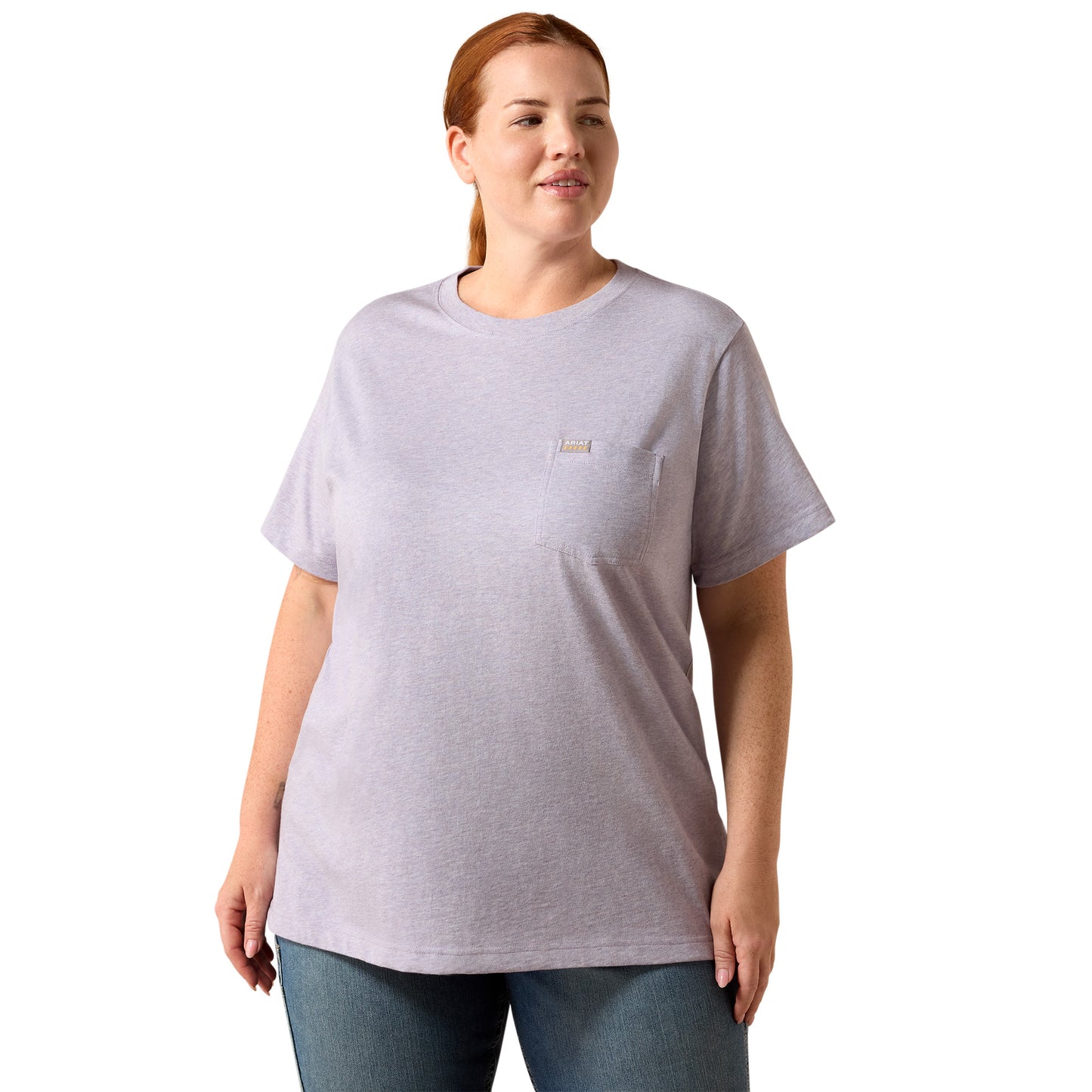 Ariat Ladies Rebar Cotton Strong Thistle Space Dyed T-Shirt 10071628