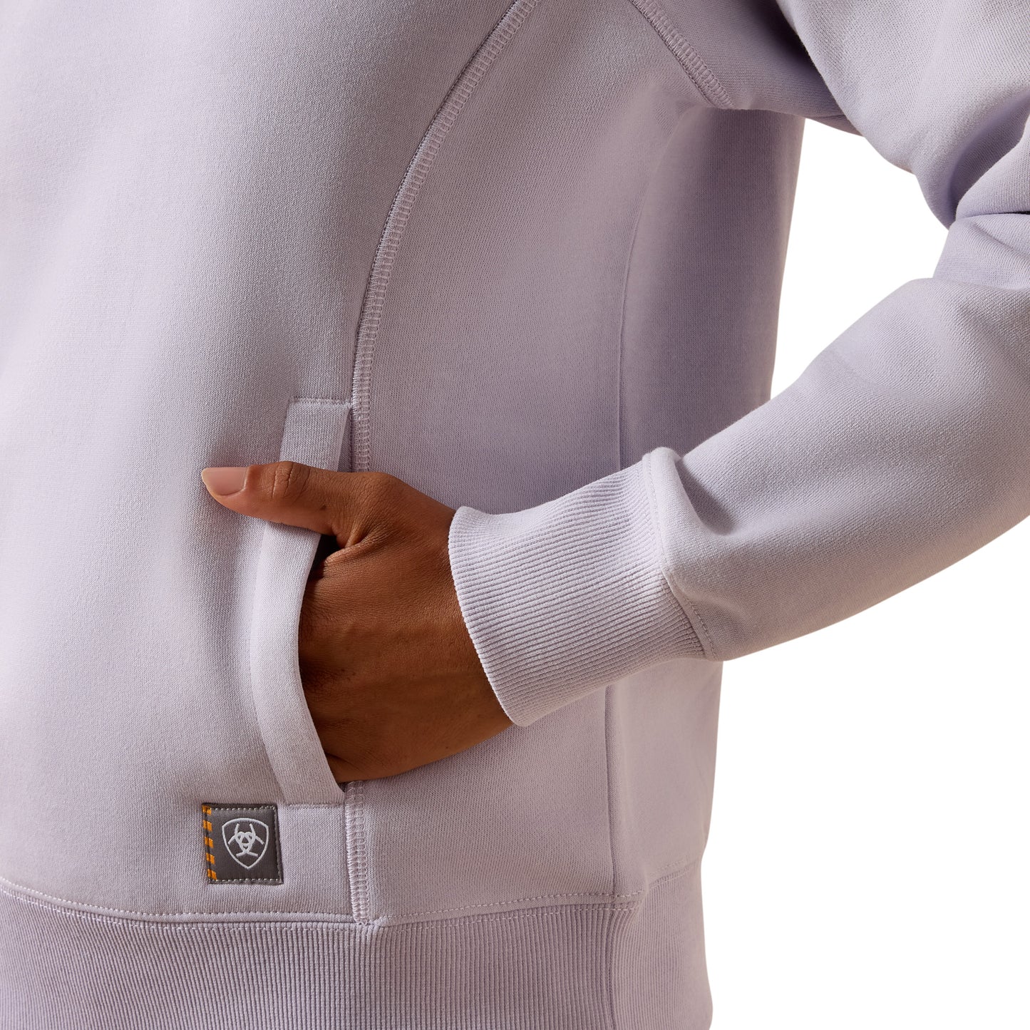 Ariat Ladies Rebar Lightweight Fleece Lavender Sweatshirt 10072445