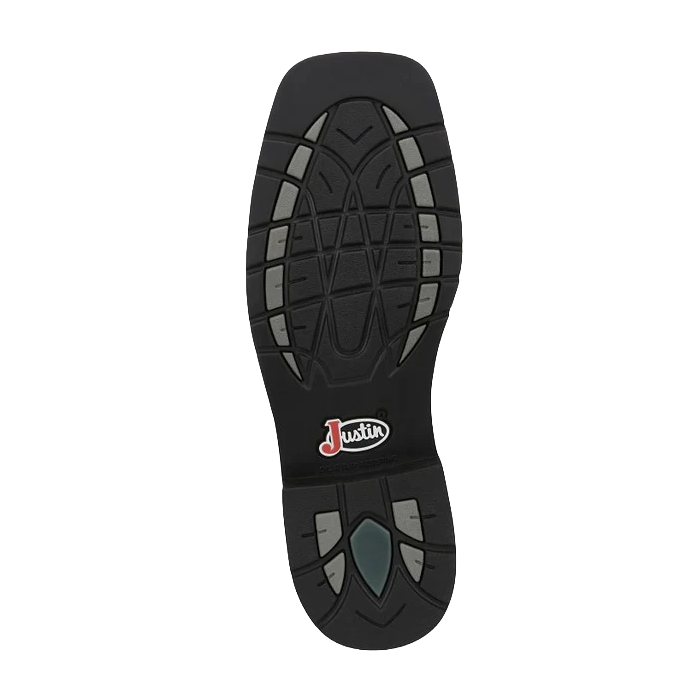 Justin Men's Driller 11" White & Brown Water Buffalo Work Boots SE4683