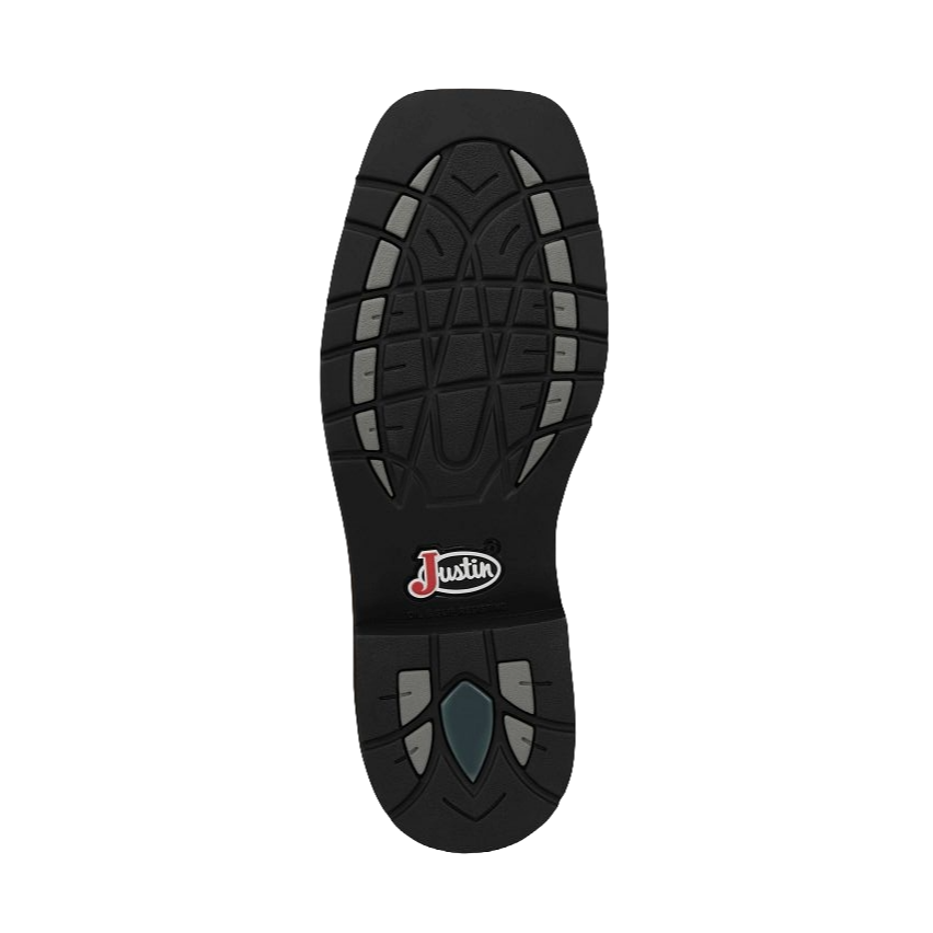 Justin Men's Driller 11" Green Water Buffalo Steel Toe Work Boots SE4688