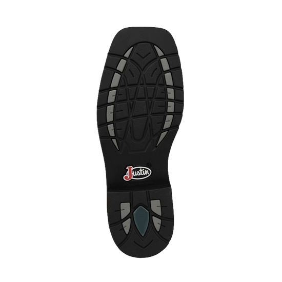 Justin Men's Driller 11" Green Water Buffalo Steel Toe Work Boots SE4688