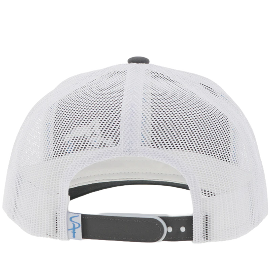 Hooey Sniper Pig Light Grey & White Trucker Cap SP001T-GYWH