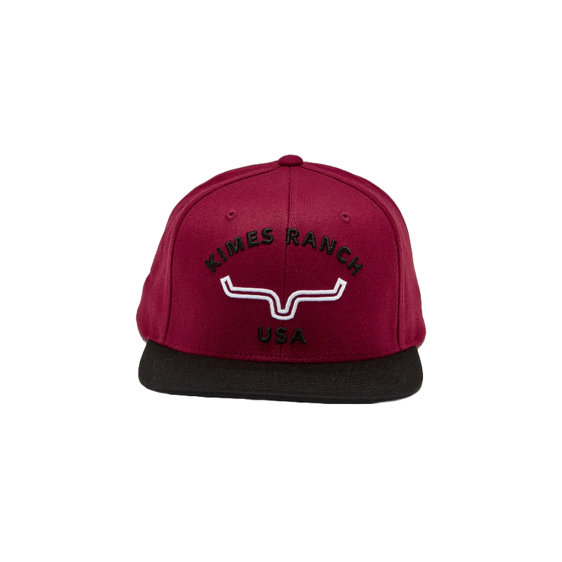 Kimes Ranch Unisex Arched Dark Red Trucker Hat UHA0000013-RD