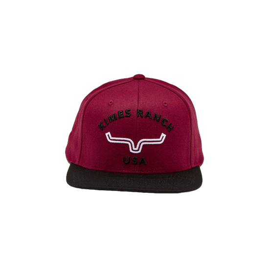 Kimes Ranch Unisex Arched Dark Red Trucker Hat UHA0000013-RD