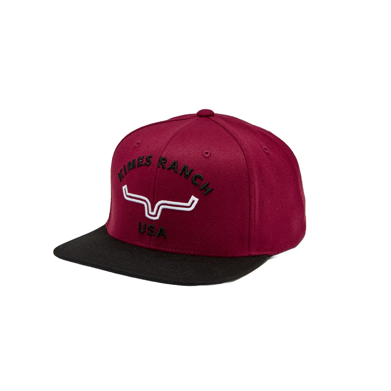 Kimes Ranch Hat Model Kimes Ranch Unisex Arched Dark Red Trucker Hat UHA0000013-RD