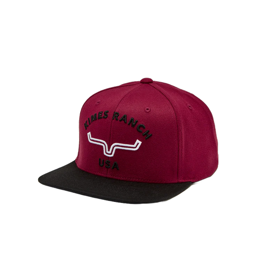 Kimes Ranch Unisex Arched Dark Red Trucker Hat UHA0000013-RD