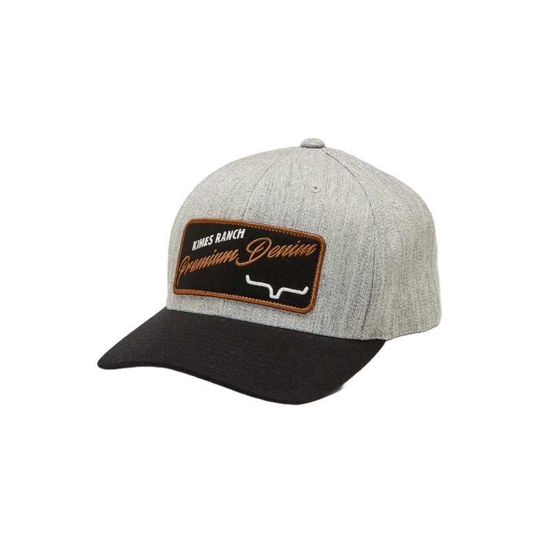 Gray Ranch Riding Hat Kimes Ranch Men's Premium Denim Grey Heather Hat UHA0000108-GYHTH