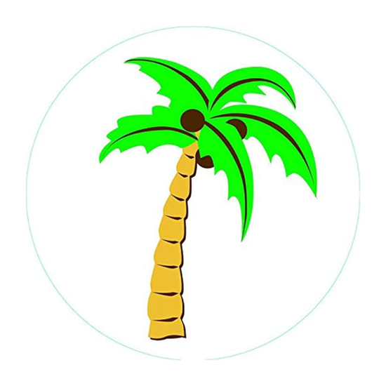 Bogg Bag Palm Tree 3" Silicone Disk Bogg Bit 26BBITPALM